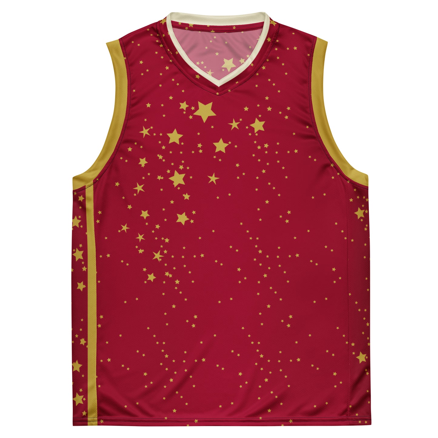 CRIMSON & GOLD HOLIDAY Recycled sleeveless jersey